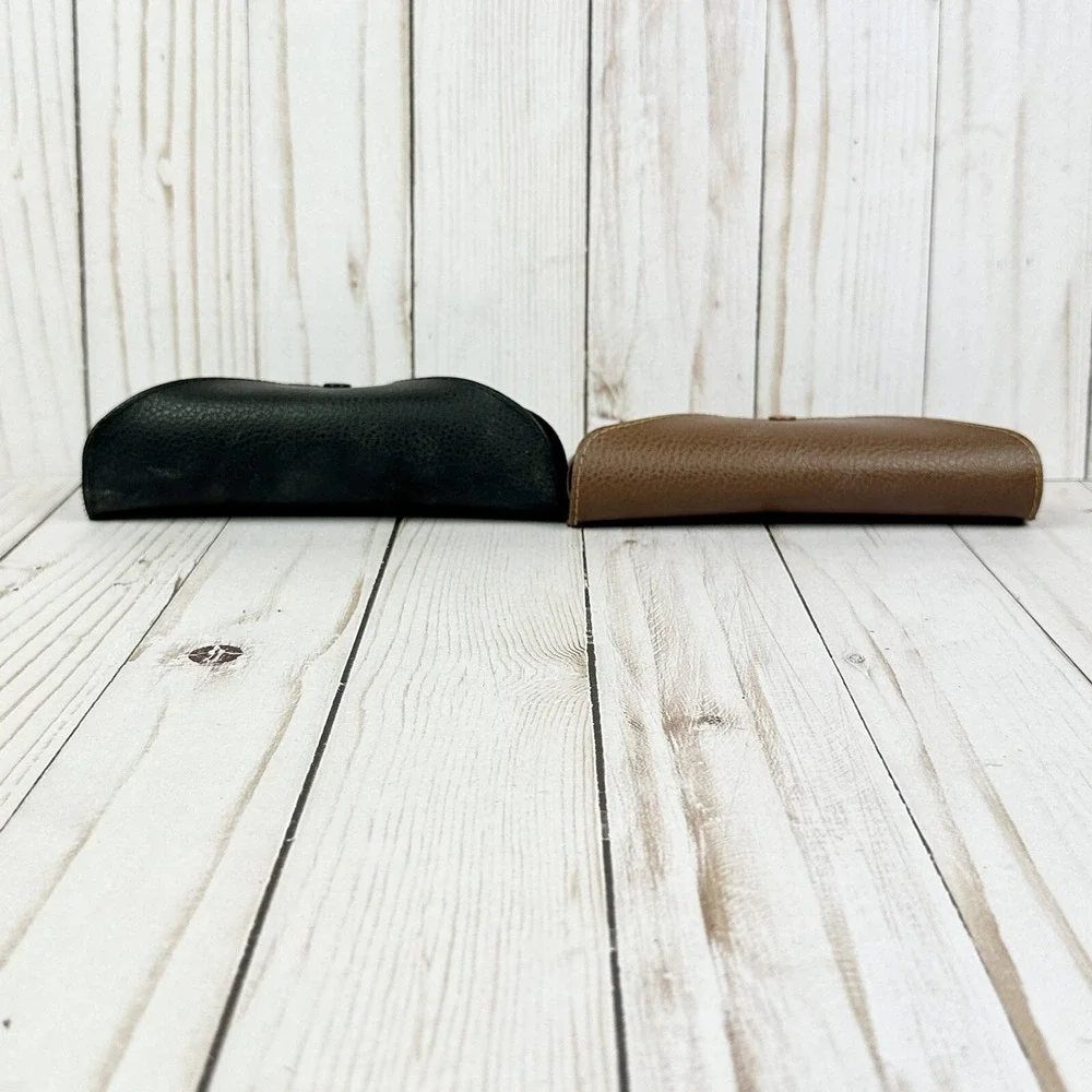 Lot Of 2 Ray Ban Sunglasses Cases Brown And Black Vinyl